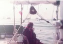 On arrive vers la Bretagne. (On voit aussi l'emplacement de l'annexe qui couvre la survie. A cet endroit, elle ne gêne pas et elle est très rapide à mettre à l'eau)